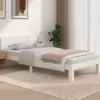 vidaXL - Eenpersoonsbed frame - Wit - Massief grenenhout - 90x200 cm