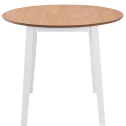 vidaXL - Eetkamertafel - Wit - MDF