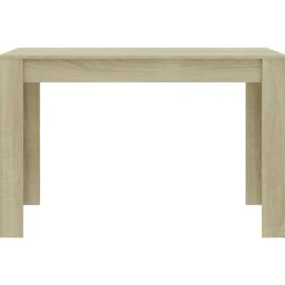 vidaXL - Eettafel - Bruin - Bewerkt hout