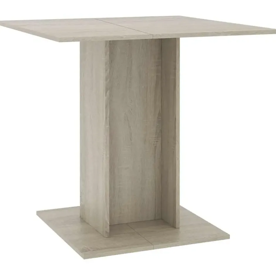 vidaXL - Eettafel - Bruin - Bewerkt hout