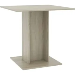 vidaXL - Eettafel - Bruin - Bewerkt hout