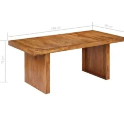vidaXL - Eettafel - Bruin - Hout