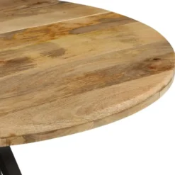 vidaXL - Eettafel - Bruin - Hout - Ø 110 x 75 cm