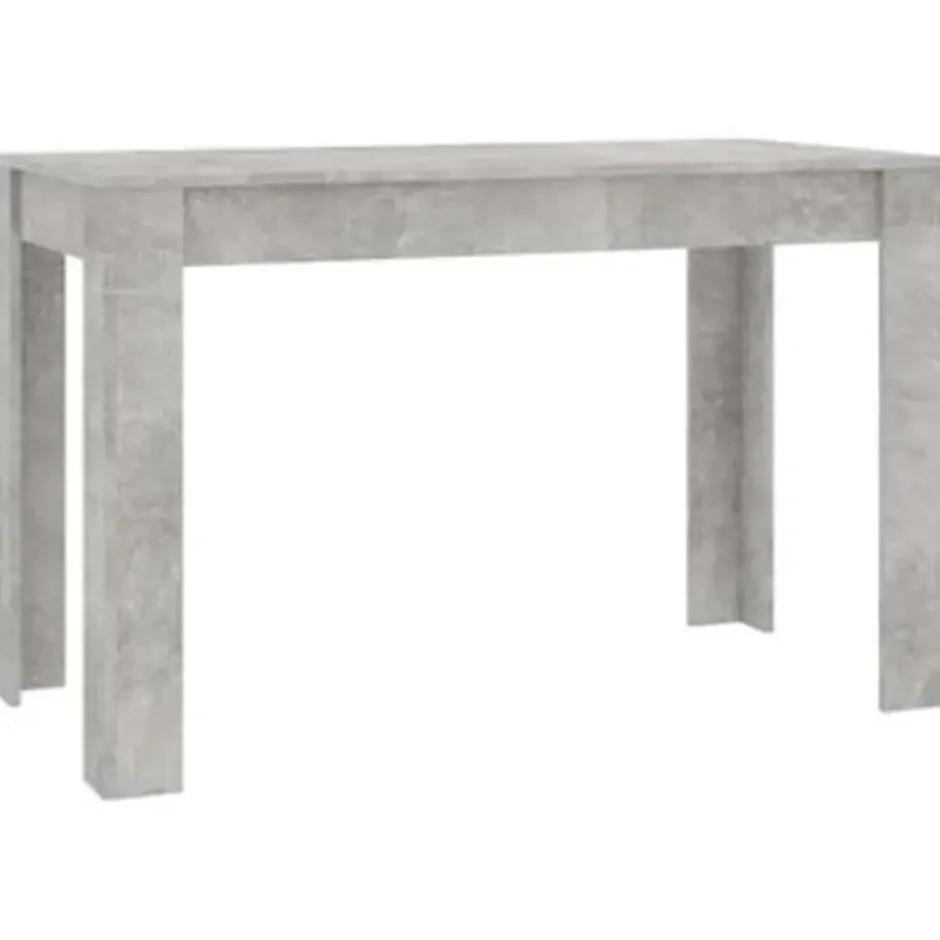 vidaXL - Eettafel - Grijs - Bewerkt hout