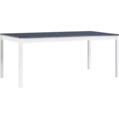 vidaXL - Eettafel - Grijs - Grenenhout - 180 x 90 x 73 cm