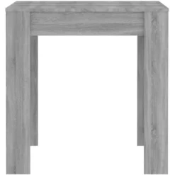 vidaXL Eettafel - Grijs sonoma eiken - Bewerkt hout - 140x74.5x76 cm