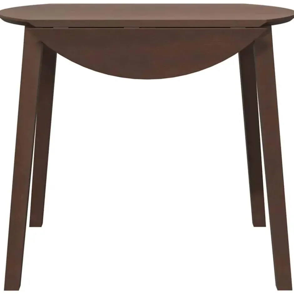 vidaXL Eettafel - Inklapbare tafel - Lichtbruin - Rubberhout - 90x90x55 cm