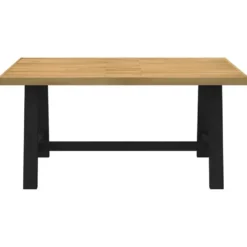 vidaXL Eettafel NOAIN met A-poten - Naturel - Massief grenenhout - 160x90 cm
