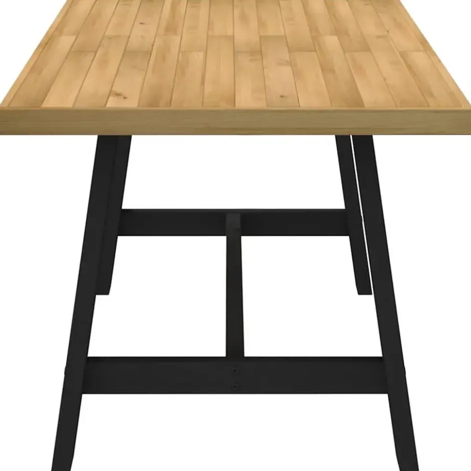 vidaXL Eettafel NOAIN met A-poten - Naturel - Massief grenenhout - 160x90 cm