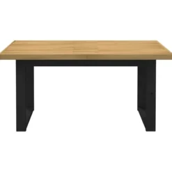 vidaXL Eettafel NOAIN met U-poten - Naturel - Massief grenenhout - 160x90 cm