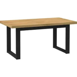 vidaXL Eettafel NOAIN met U-poten - Naturel - Massief grenenhout - 160x90 cm