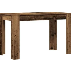 vidaXL Eettafel - Rechthoekige tafel - Oud hout - Bewerkt hout - 120x60 cm
