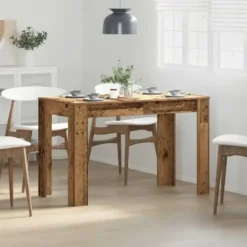 vidaXL Eettafel - Rechthoekige tafel - Oud hout - Bewerkt hout - 120x60 cm