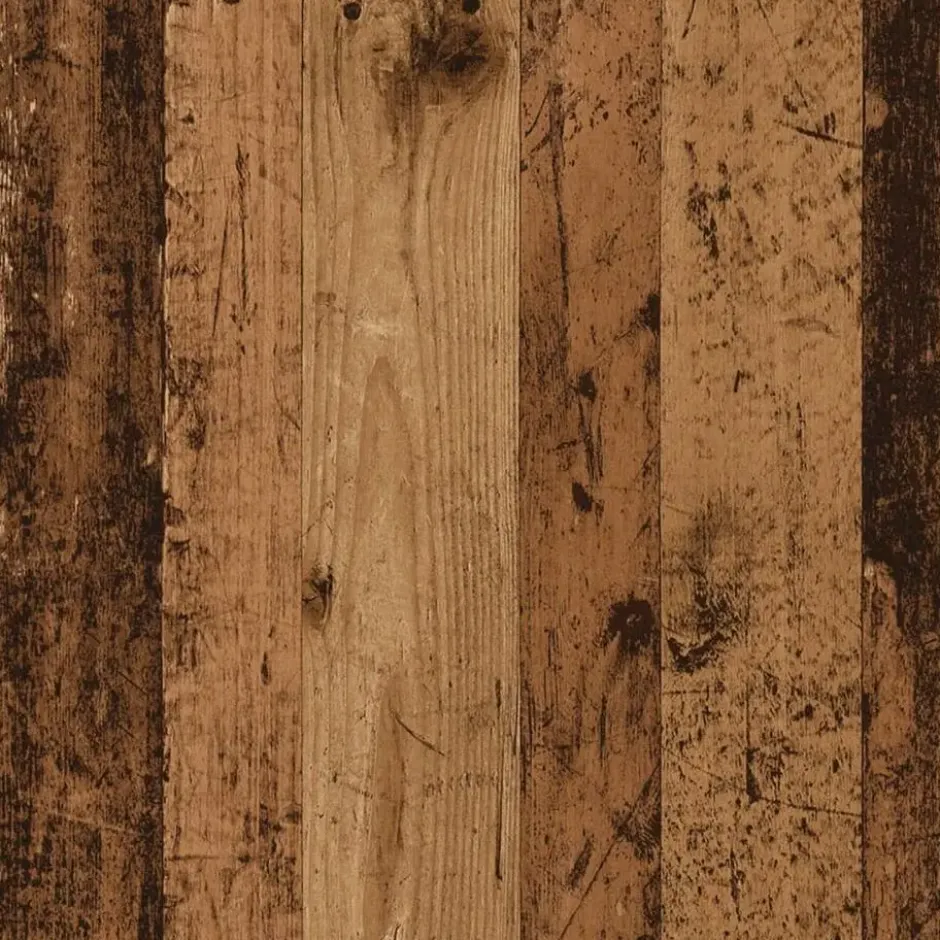 vidaXL Eettafel - Rechthoekige tafel - Oud hout - Bewerkt hout - 140x74.5x76 cm