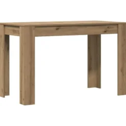 vidaXL Eettafel - Rechthoekige tafel - Artisanaal eiken - Hout - 120x60 cm