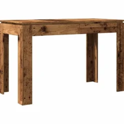 vidaXL Eettafel - Rechthoekige tafel - Oud hout - Bewerkt hout - 120x60x76 cm