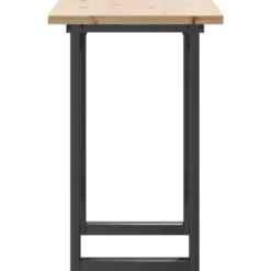 vidaXL Eettafel - Rechthoekige tafel met U-poten - Grenenhout - 80x50x75.5 cm