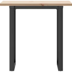 vidaXL Eettafel - Rechthoekige tafel met U-poten - Grenenhout - 80x50x75.5 cm