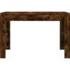 vidaXL Eettafel - Rechthoekige tafel - Gerookt eiken - Bewerkt hout - 120x60 cm