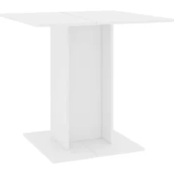 vidaXL - Eettafel - Wit - Bewerkt hout