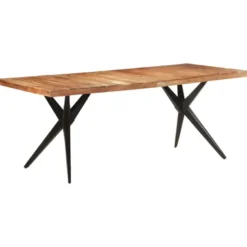 vidaXL - Eettafel - Wit - Hout - 200 x 90 x 76 cm