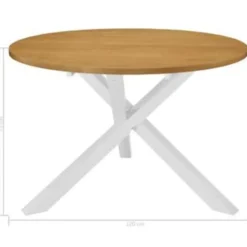 vidaXL - Eettafel - Wit - MDF