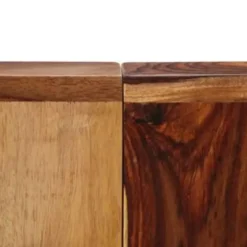 vidaXL Eettafel 140x70x75 cm massief sheeshamhout