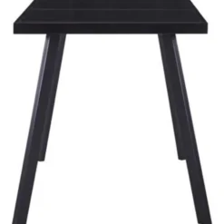 vidaXL - Eettafel - Zwart - Glas - 140 x 70 x 75 cm