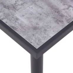 vidaXL - Eettafel - Zwart - MDF - 160 x 80 x 75 cm