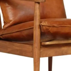 vidaXL - Fauteuil - Bruin - Leer