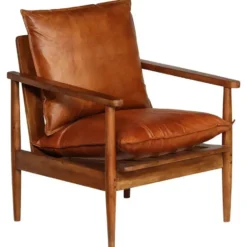 vidaXL - Fauteuil - Bruin - Leer