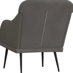 vidaXL - Fauteuil - Grijs - Fluweel