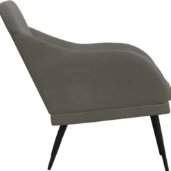 vidaXL - Fauteuil - Grijs - Fluweel