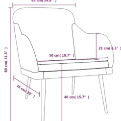 vidaXL - Fauteuil - Grijs - Fluweel
