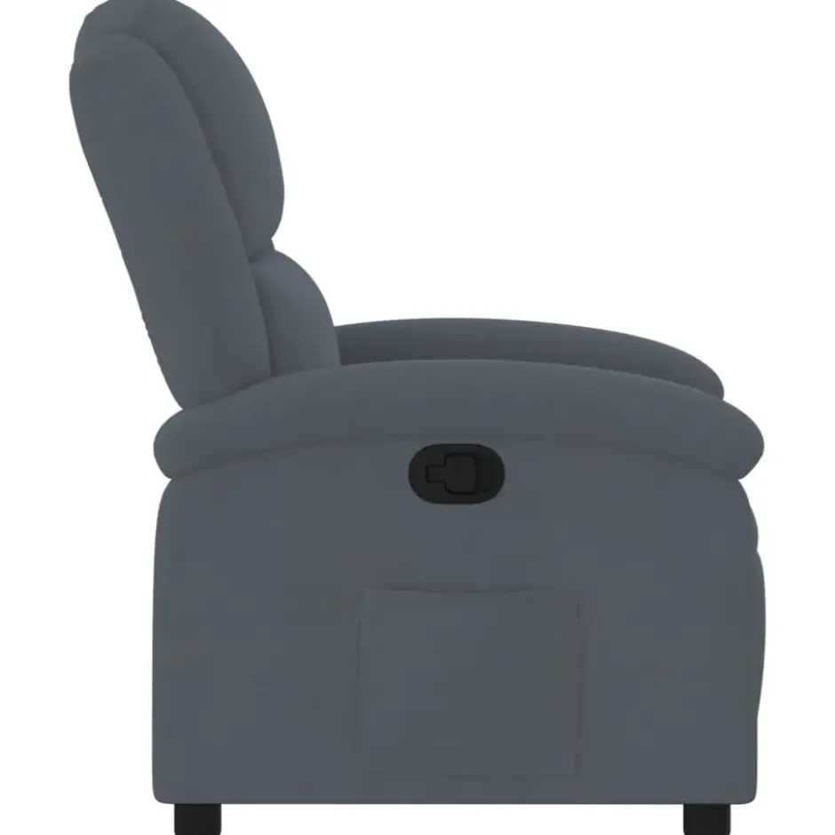 vidaXL - Fauteuil - Grijs - Fluweel