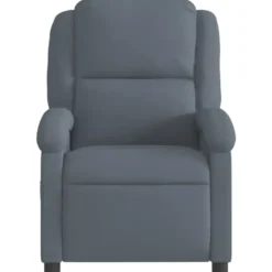 vidaXL - Fauteuil - Grijs - Fluweel