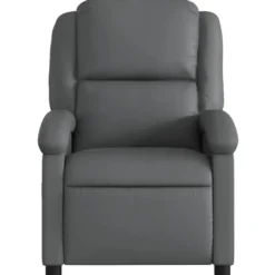 vidaXL - Fauteuil - Grijs - Kunstleer