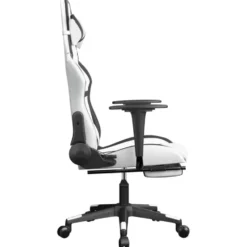 vidaXL - Gamingstoel - Wit - Kunstleer