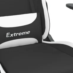 vidaXL - Gamingstoel - Wit - Stof
