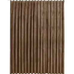 vidaXL - Gordijn - Beige - Fluweel