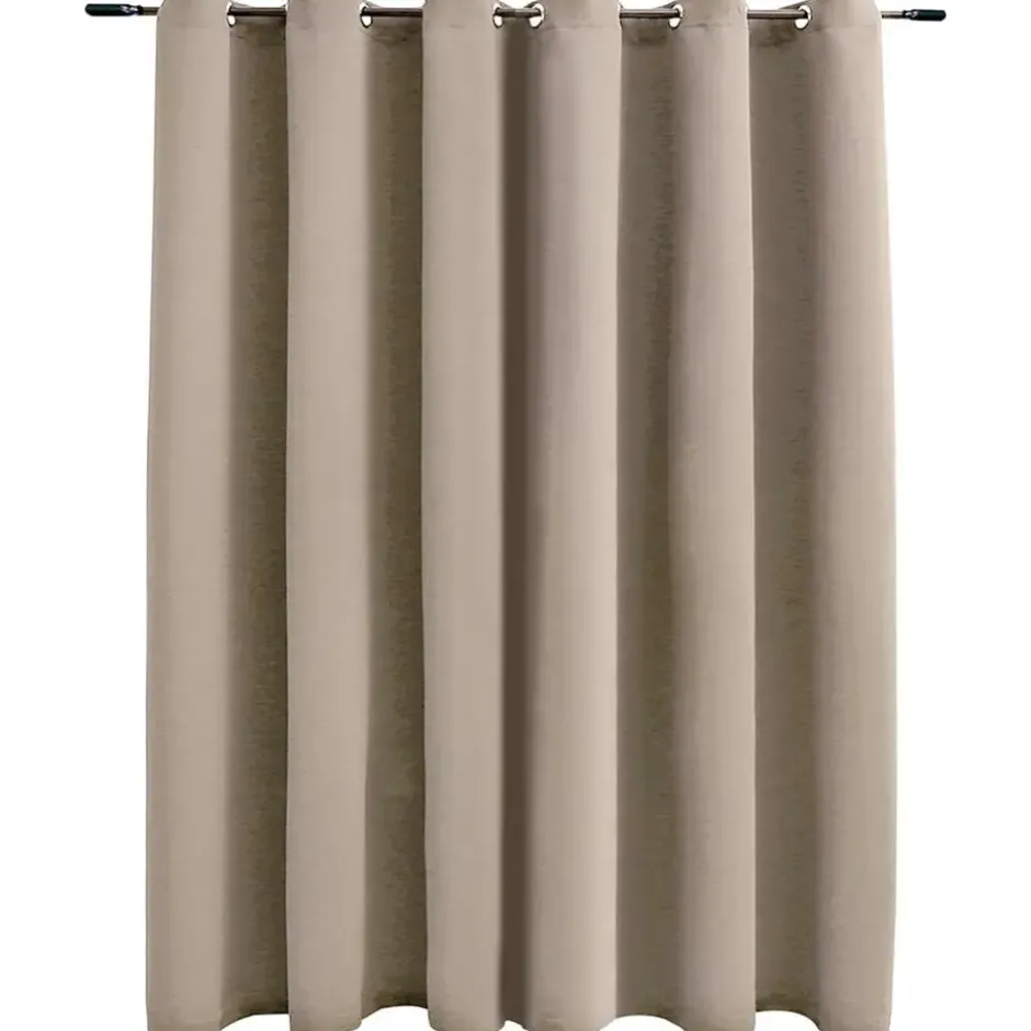 vidaXL - Gordijn - Beige - Stof