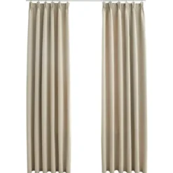 vidaXL - Gordijn - Beige - Stof - 140 x 225 cm