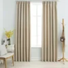 vidaXL - Gordijn - Beige - Stof - 140 x 175 cm