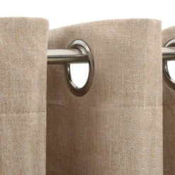 vidaXL - Gordijn - Beige - Stof - 290 x 245 cm