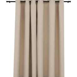 vidaXL - Gordijn - Beige - Stof - 290 x 245 cm