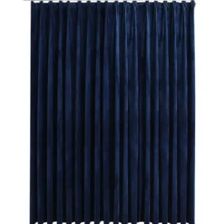 vidaXL - Gordijn - Blauw - Fluweel