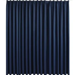 vidaXL - Gordijn - Blauw - Stof