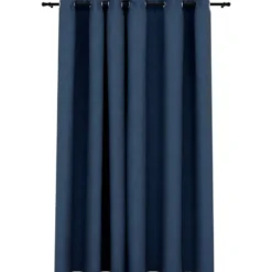 vidaXL - Gordijn - Blauw - Stof - 290 x 245 cm
