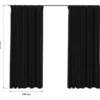 vidaXL Gordijnen linnen verduisterend haken 2 st 140x175 cm antraciet