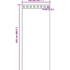 vidaXL Gordijnen met lussen - Verduisterend - Crème Fluweel - 140x245 cm - 2 St.